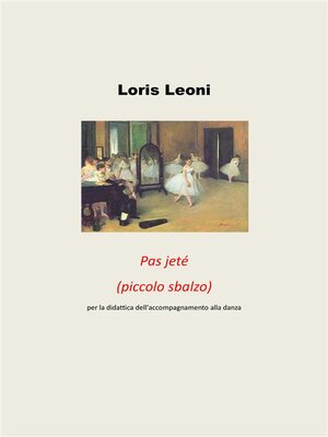 cover image of Pas jeté (piccolo sbalzo) per la didattica dell'accompagnamento alla danza